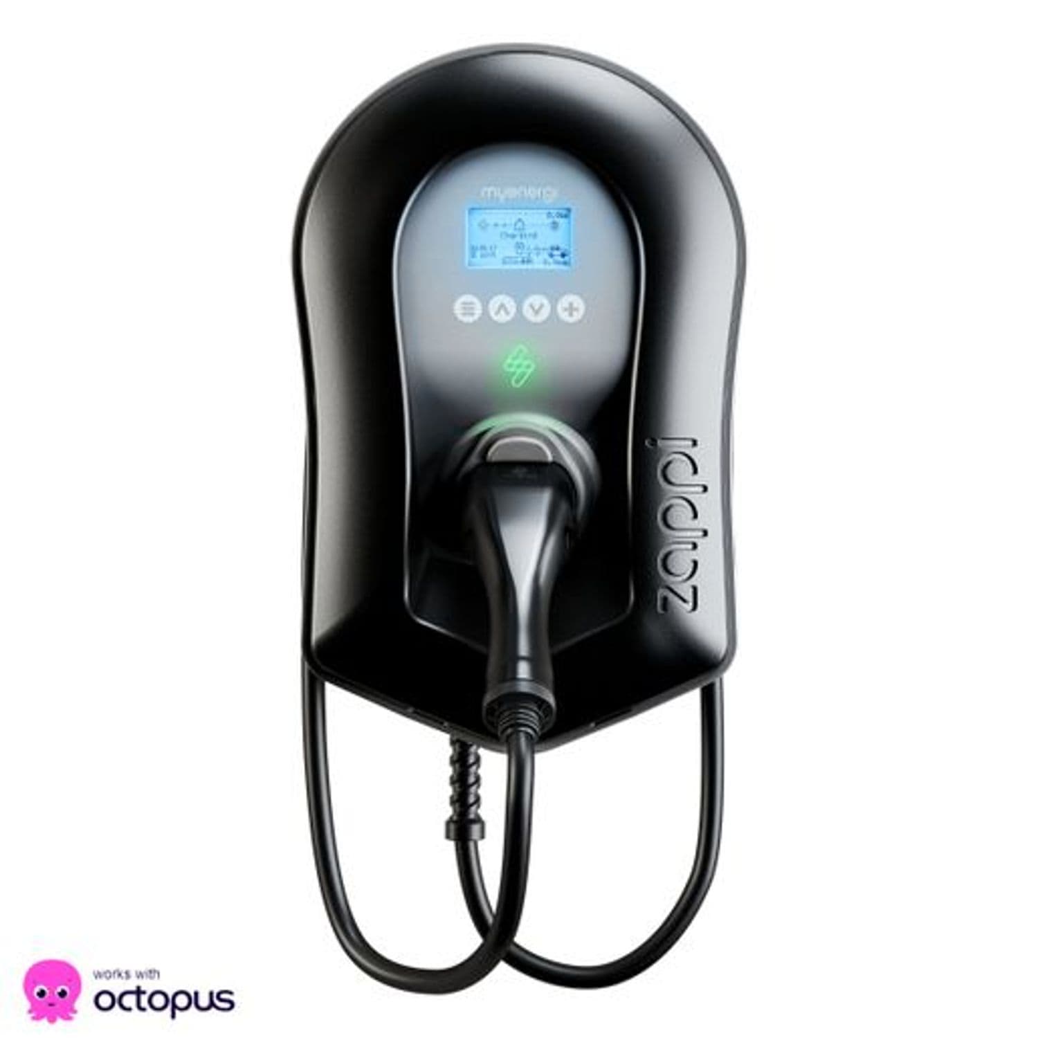 Myenergi Eddi Zappi EV Chargepoint 7/22kW Tethered Bk WiFi/ENET - ZAPPI-2H22TB-G