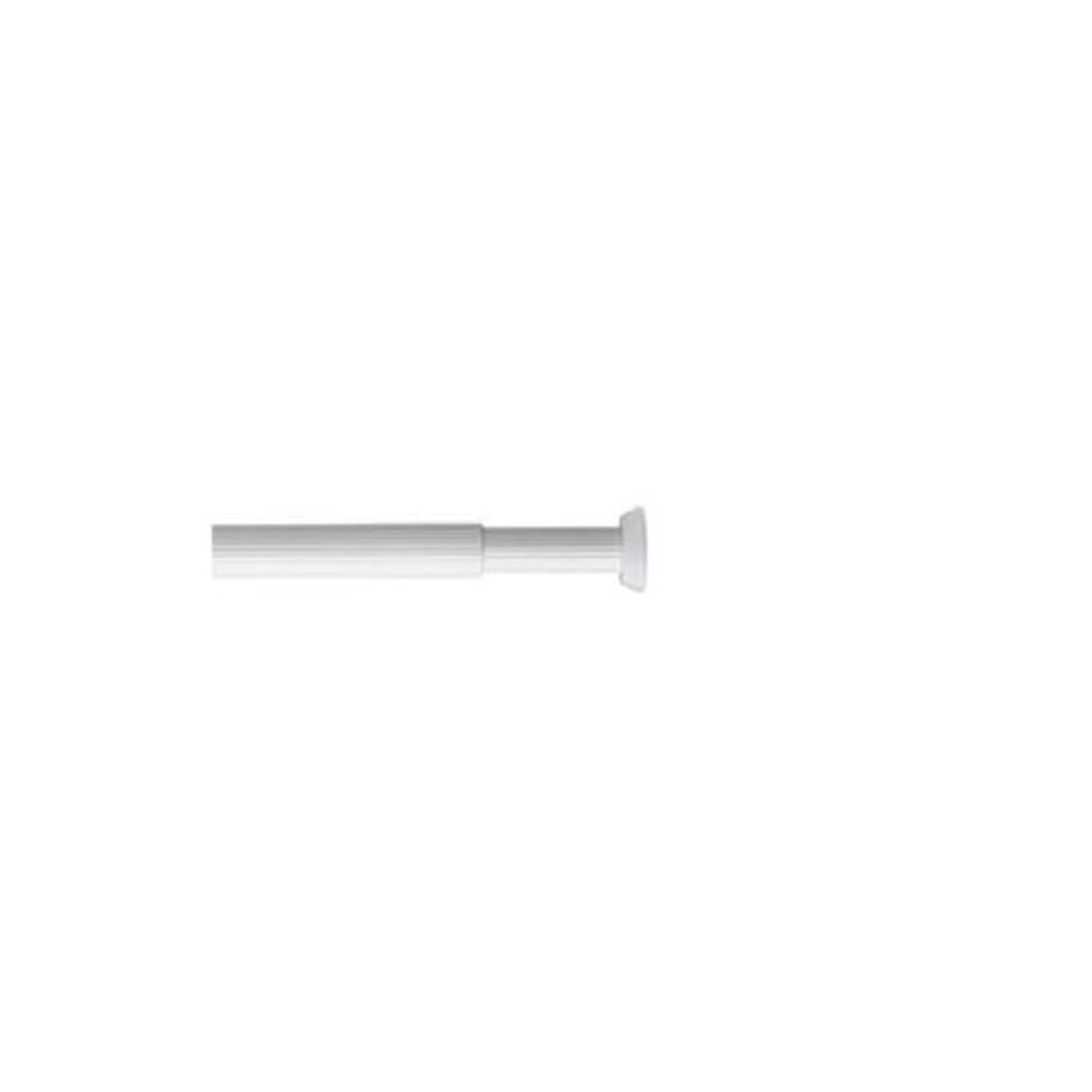 Croydex Heavy Duty Telescopic Tension Curtain Rail Rod - White 1.1 -M x 1.95 -M