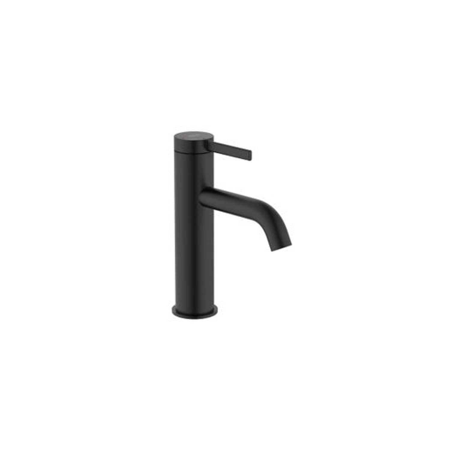 Roca Ona Cold Start Basin Mixer Tap Smooth Body with Click Clack Waste, Matt Bla