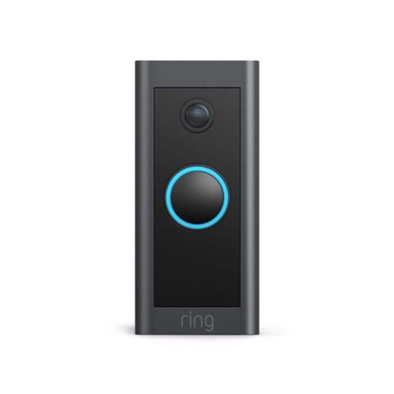 Ring Smart Video Doorbell Wired - Black