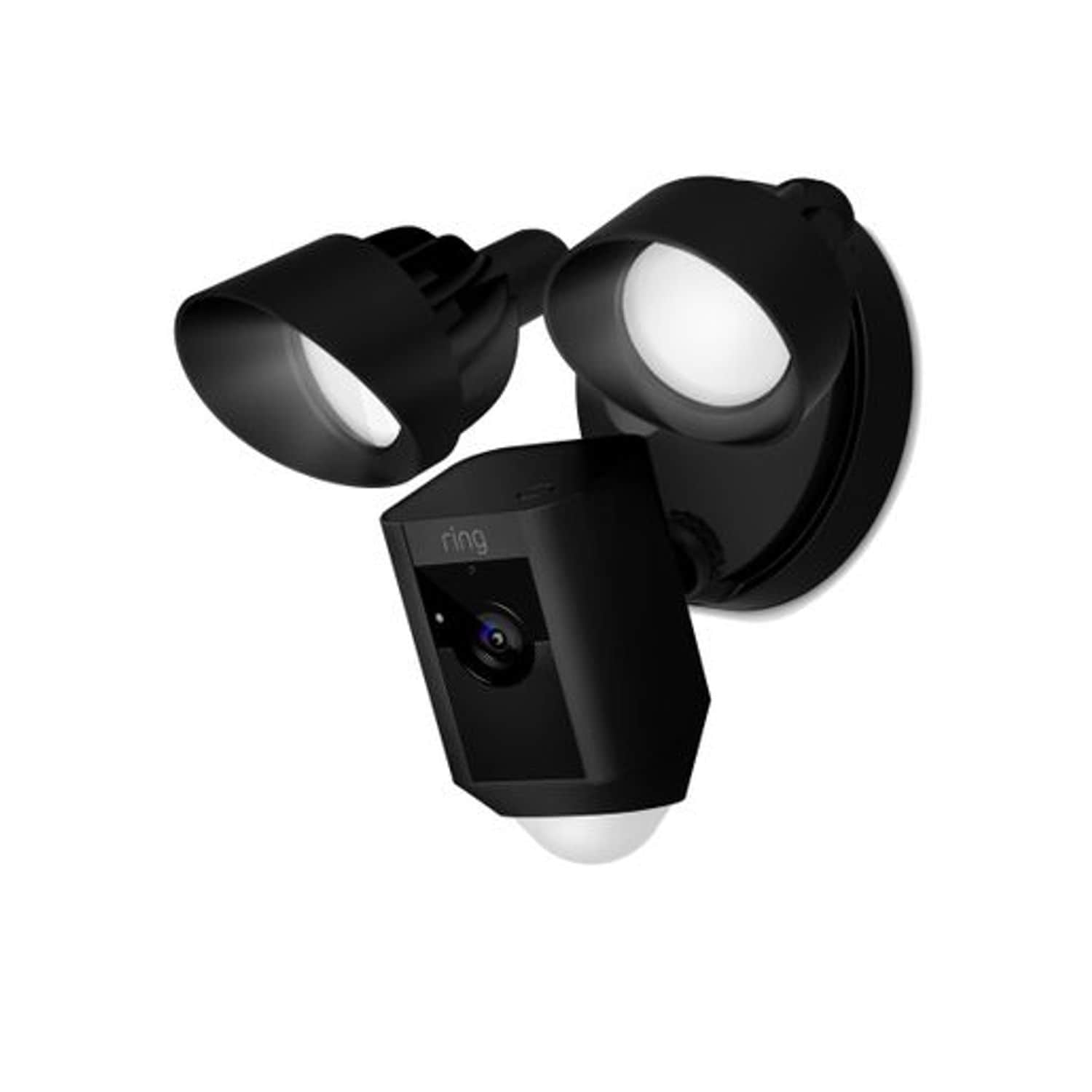 Ring Floodlight Cam Wired Plus Smart Home Security Camera - Black