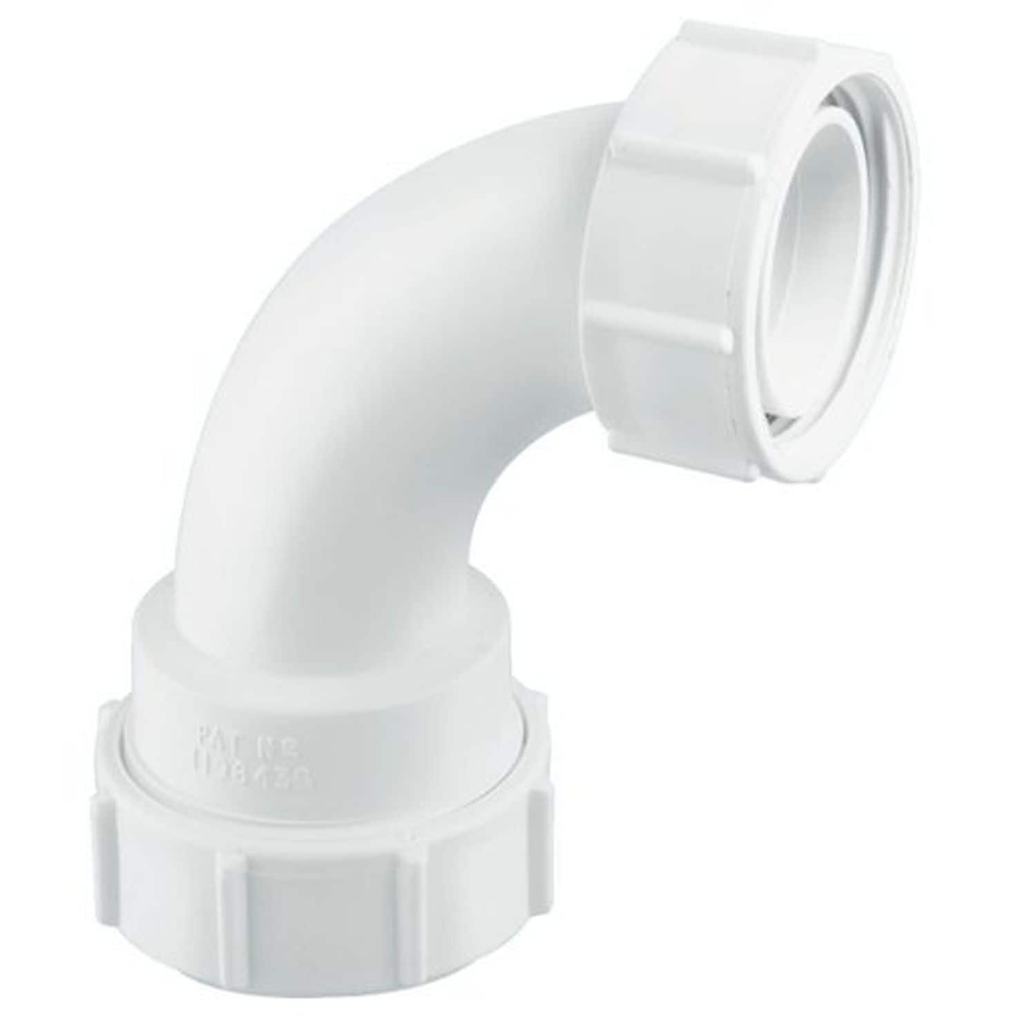 McAlpine 90 Degree Multifit Bend X BSP Coupling Nut - S5M