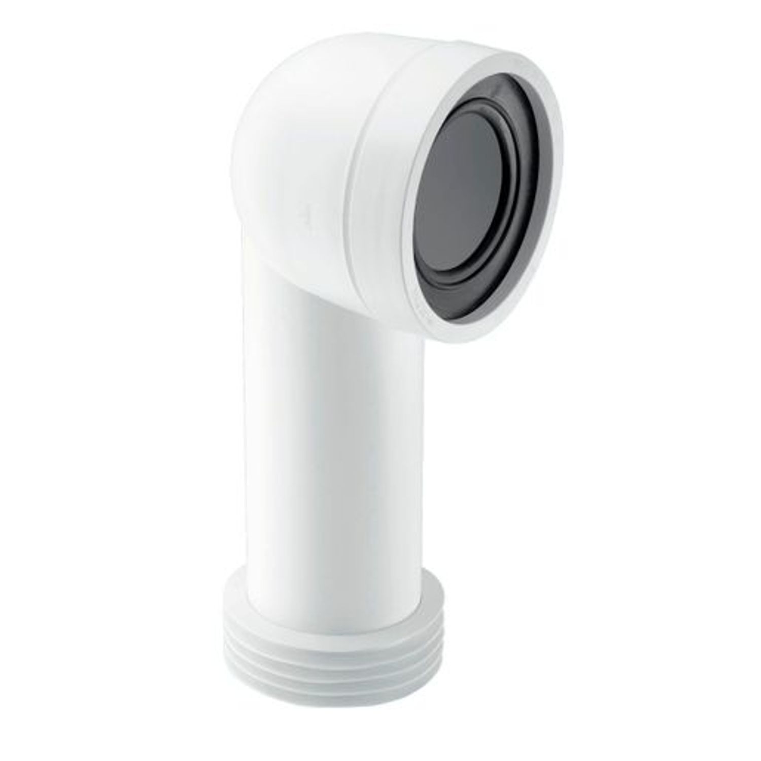 McAlpine 90 Degree Bend Adjustable Length Extended Inlet Rigid WC Connector - WC