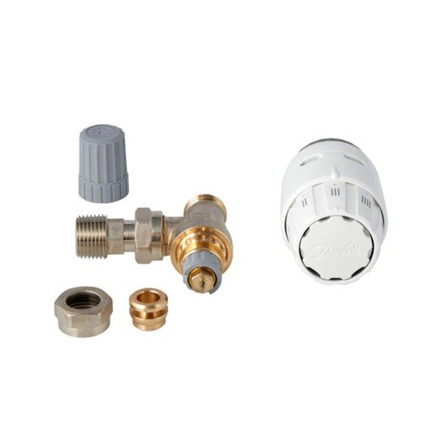 Danfoss Waltech RAS-C2 Angled Thermostatic Radiator Valve 10mm 013G605500 - 013G