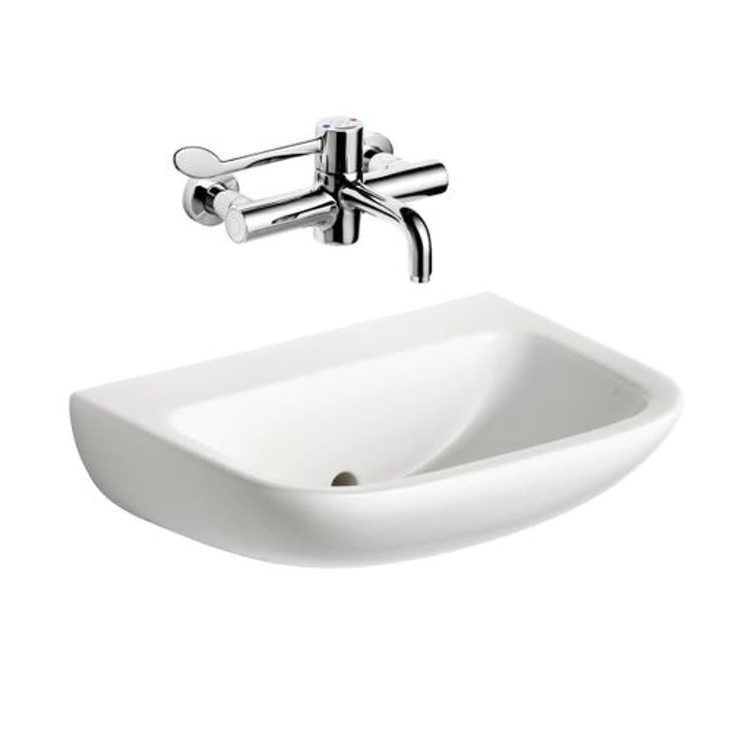 Armitage Shanks Portman 21 Back Outlet Washbasin - White - S215401