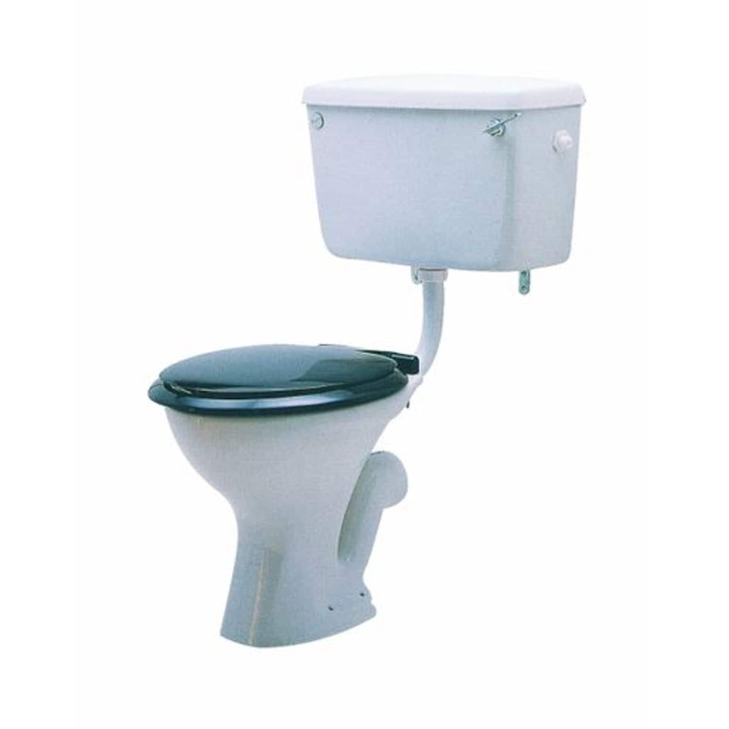 Twyford Classic Floor-standing WC for Exposed Cistern, Low-level, Washdown WC, H