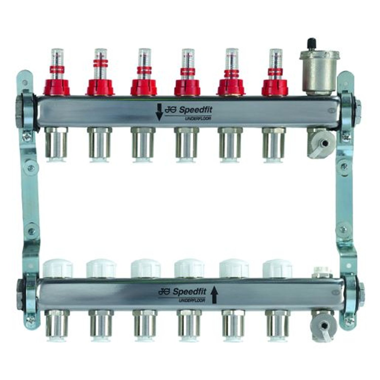 JG Speedfit JG Underfloor 2 Port Ufh Manifold 15mm Connections - JGUFHMAN2/2