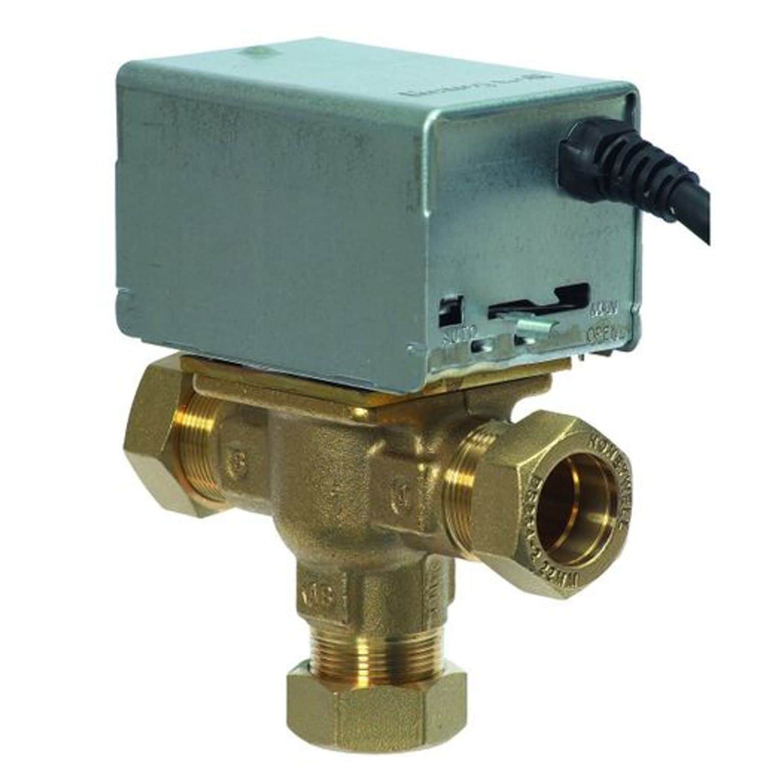 Resideo Honeywell Home V4073A Motorised 3 Port Mid Position Valve 28mm V4073A108
