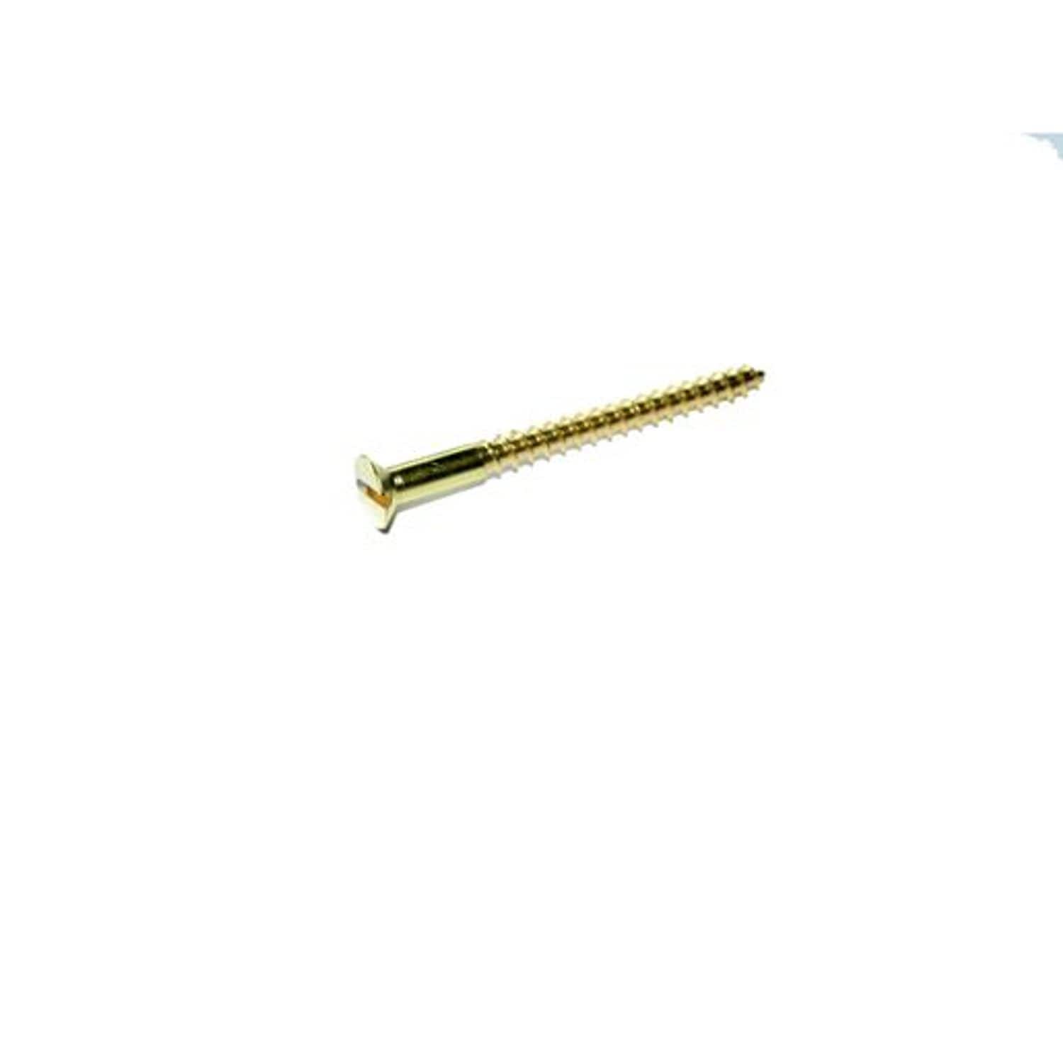 Owlett Jaton Owlett Jaton Woodscrew Slotted Brass Countersunk Head Box of 100 12