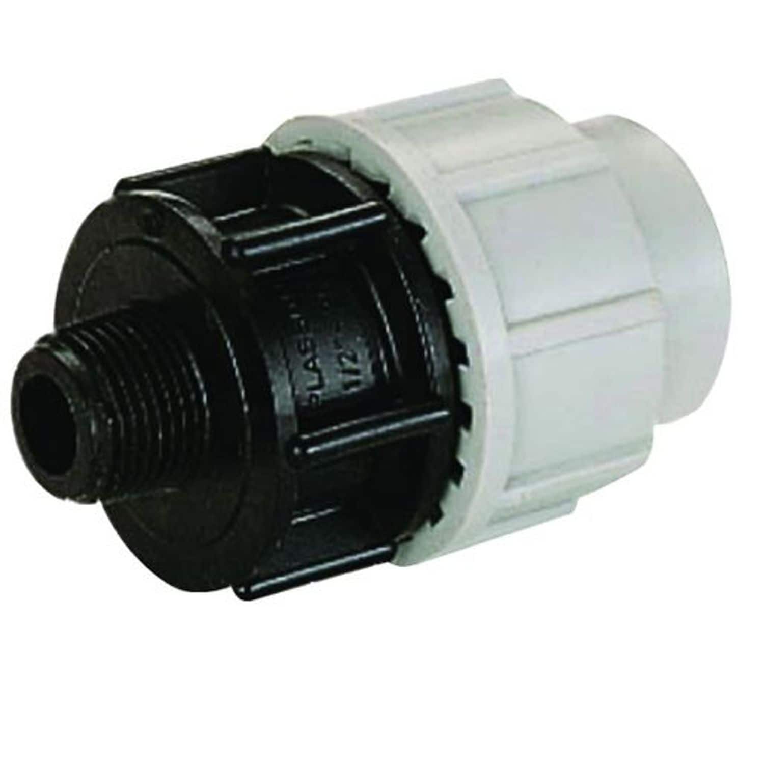 PLASSON Mechanical Compression (Line 7 Grey) Male Adaptor 32mmx3/4in 07020003200