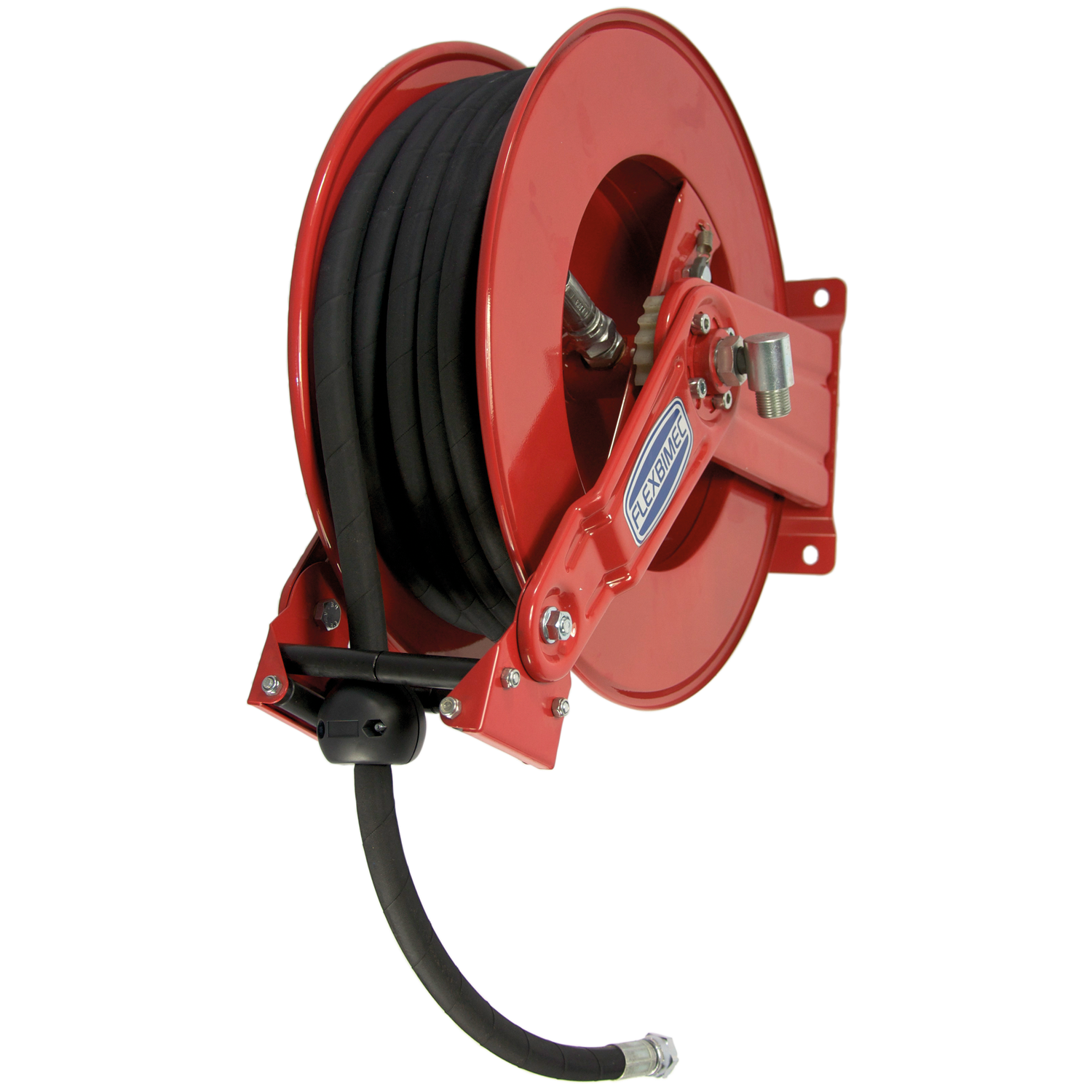 Flexbimec Spring Driven Painted Steel Hose Reel Multi POS Guide -L Max 20 -M Hos