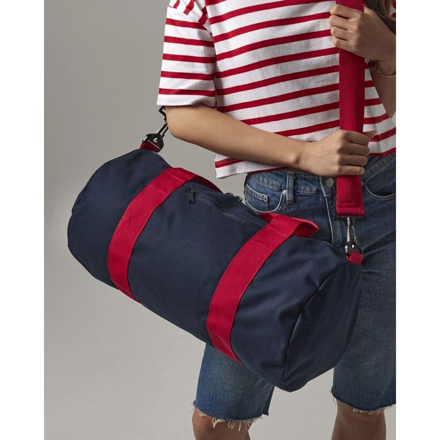 BagBase Original Barrel Bag Bright Royal/ Off White One BG140MBRO/OFWONE