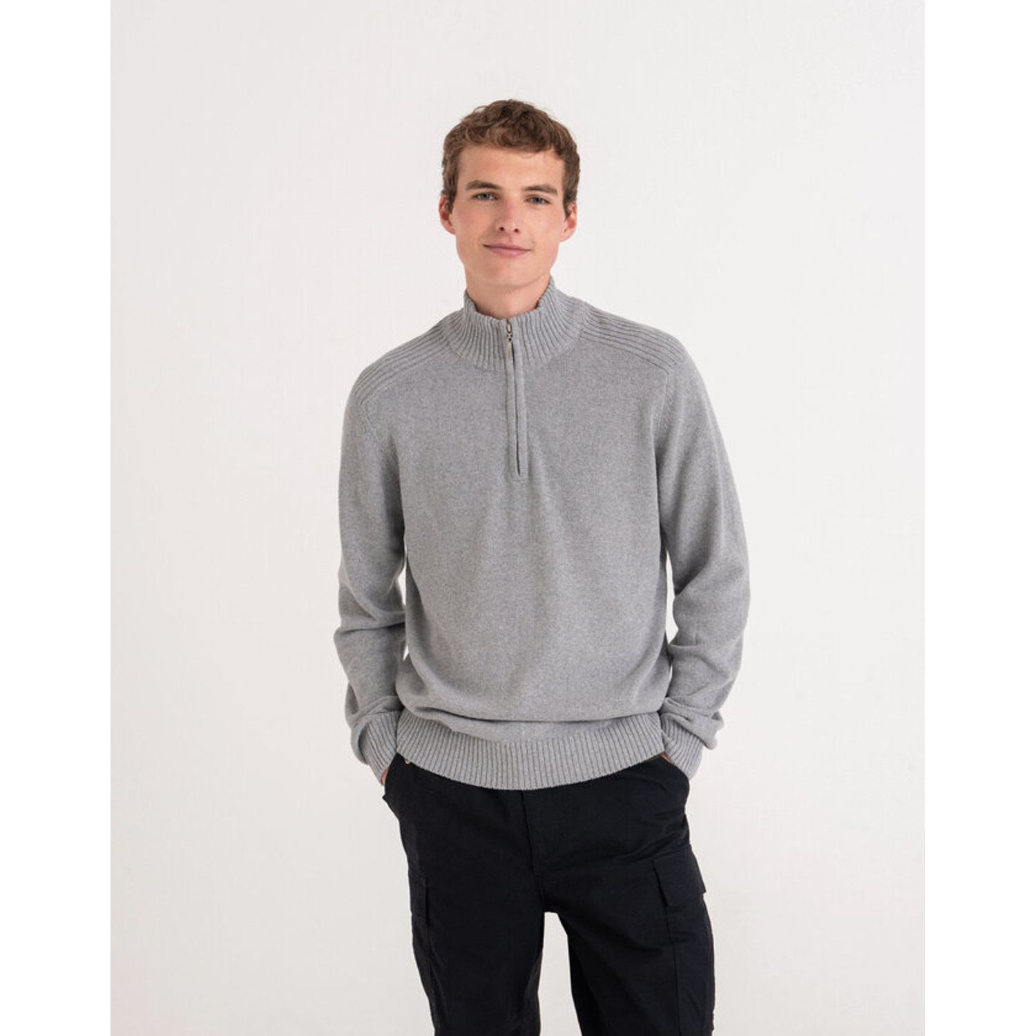 Ecologie Wakhan 1/4 Zip Sustainable Sweater Black S EA061MBLKS