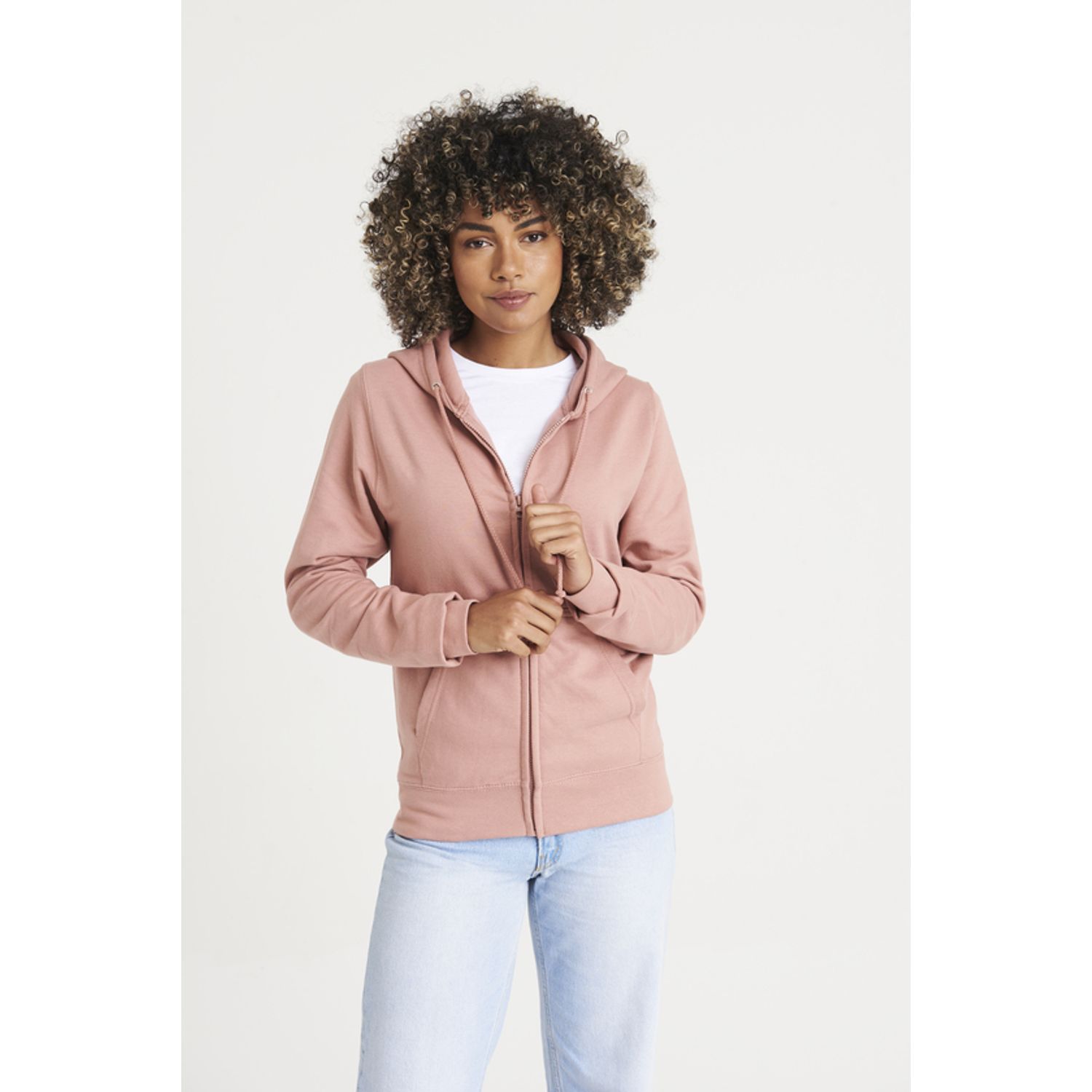 Just Hoods Women's College Zoodie Deep Black XL JH050FDBKXL