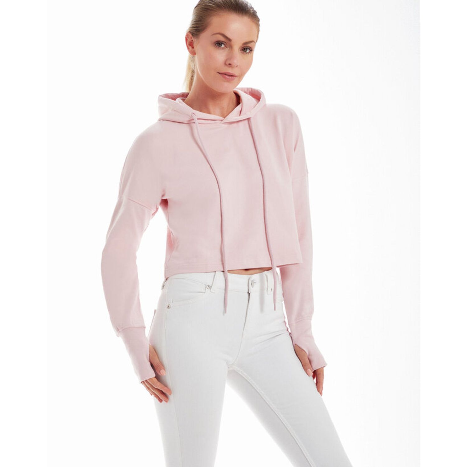 Mantis Cropped Hoodie Heather Grey Melange XL M140MHMLXL