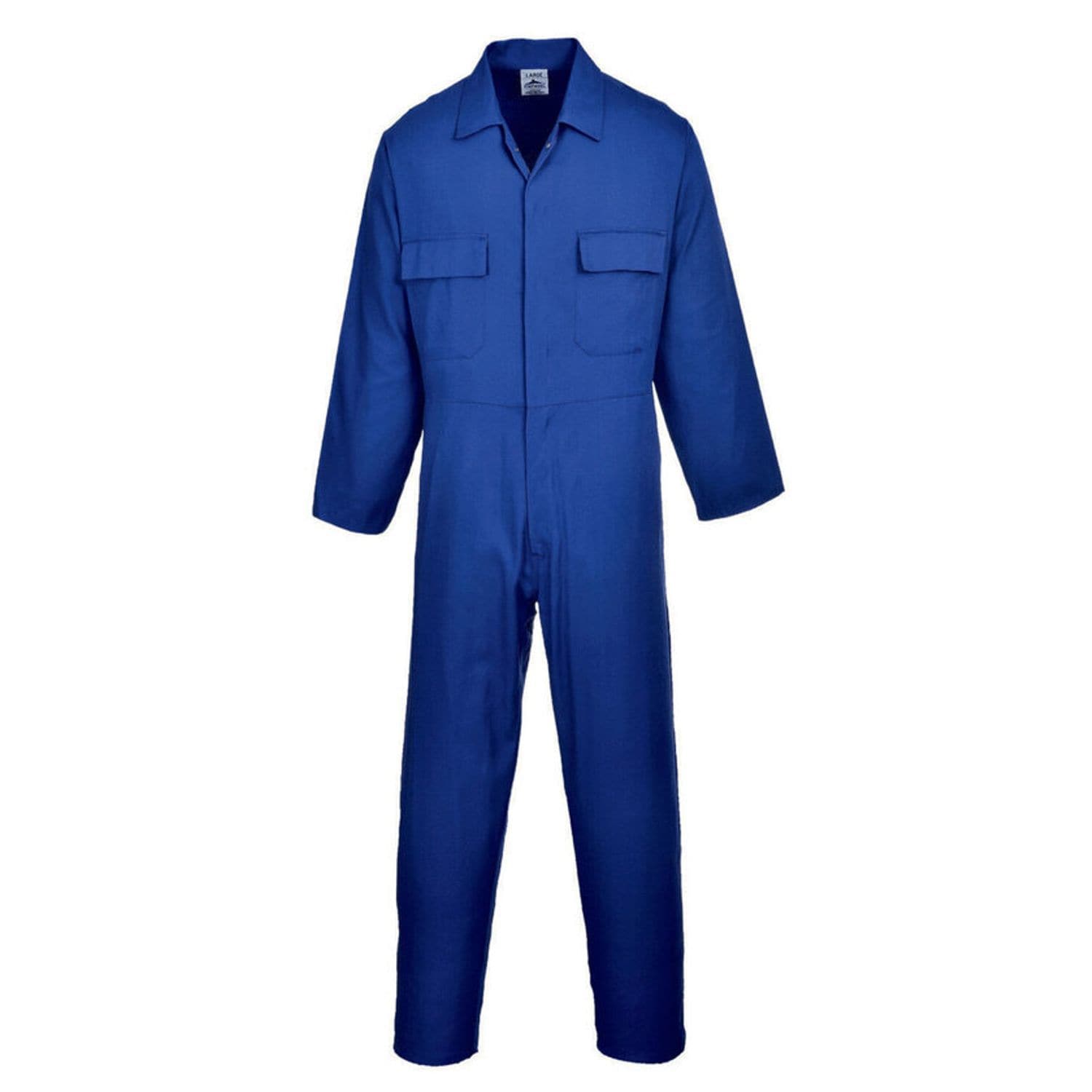 Portwest Euro Work Polycotton Coverall Waist Elastication for Comfort 65% Polyes