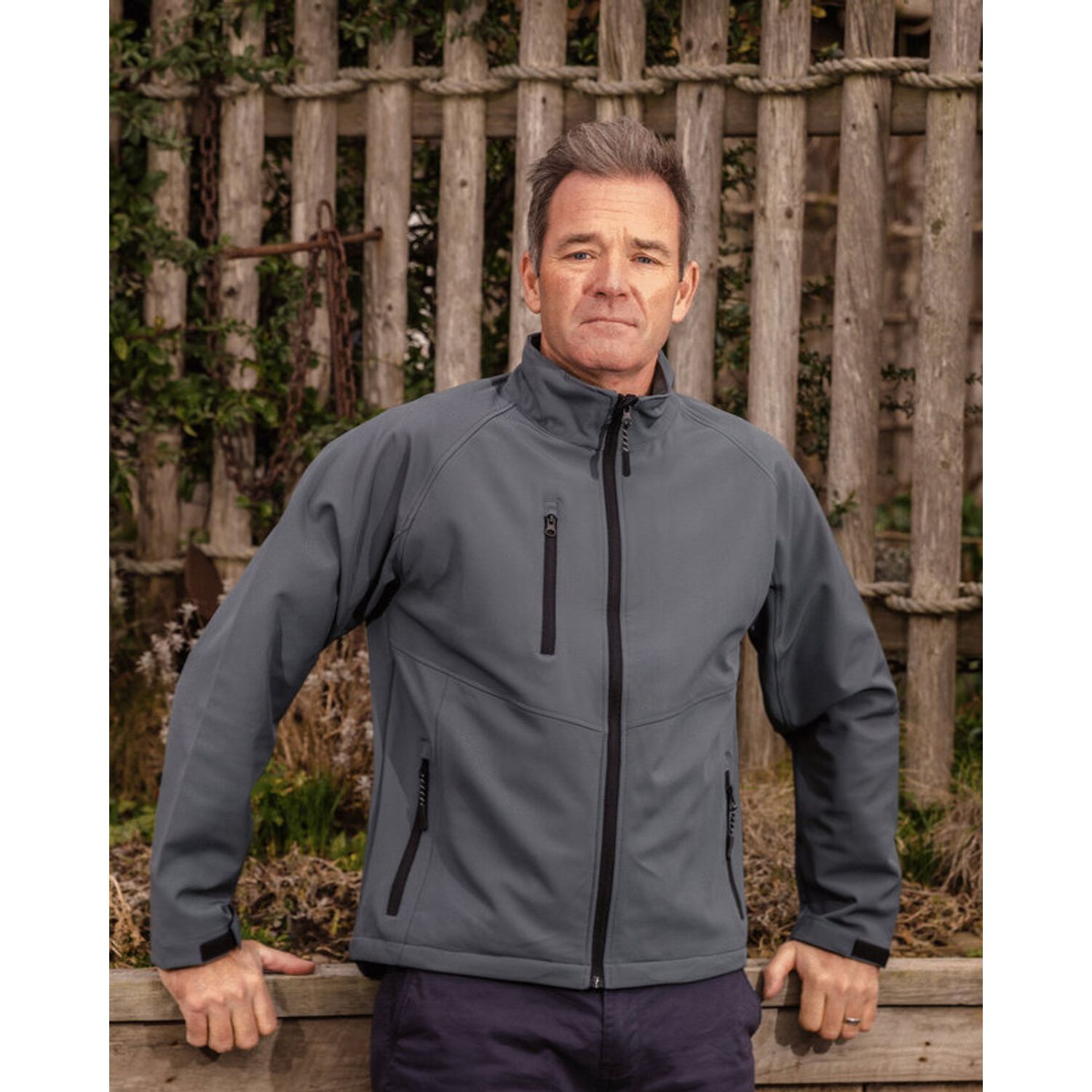 Result Base Layer Softshell Jacket Soft Athletic Two Way Stretch Fabric 93% Poly