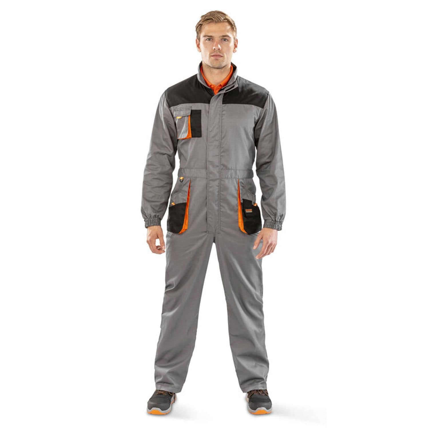 Result WorkGuard Lite Coverall d ring 80% Polyester 20% Cotton Twill 200gsm RS32