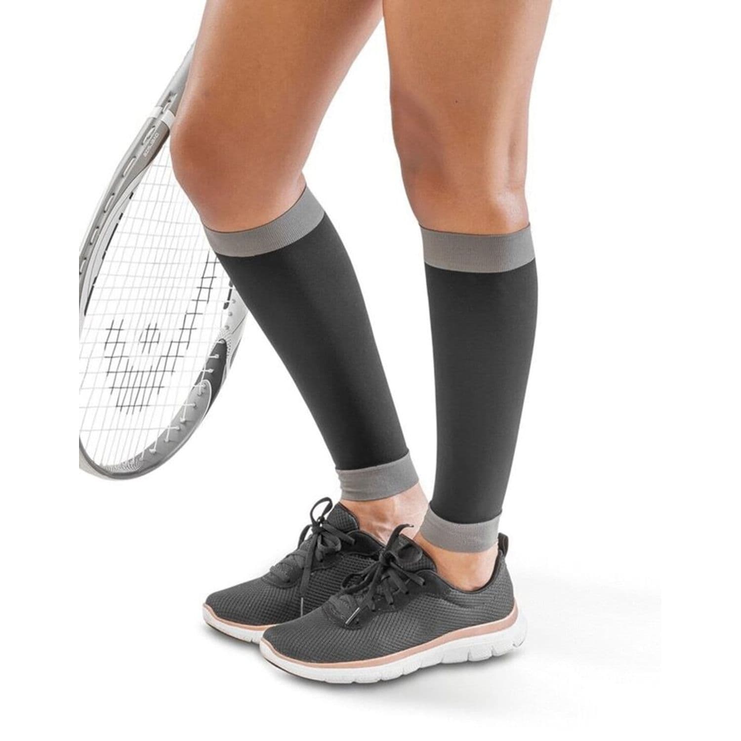 Spiro Compression Calf Sleeve Quick & Dry Breathable Seamless 360 Degree Knit Fa