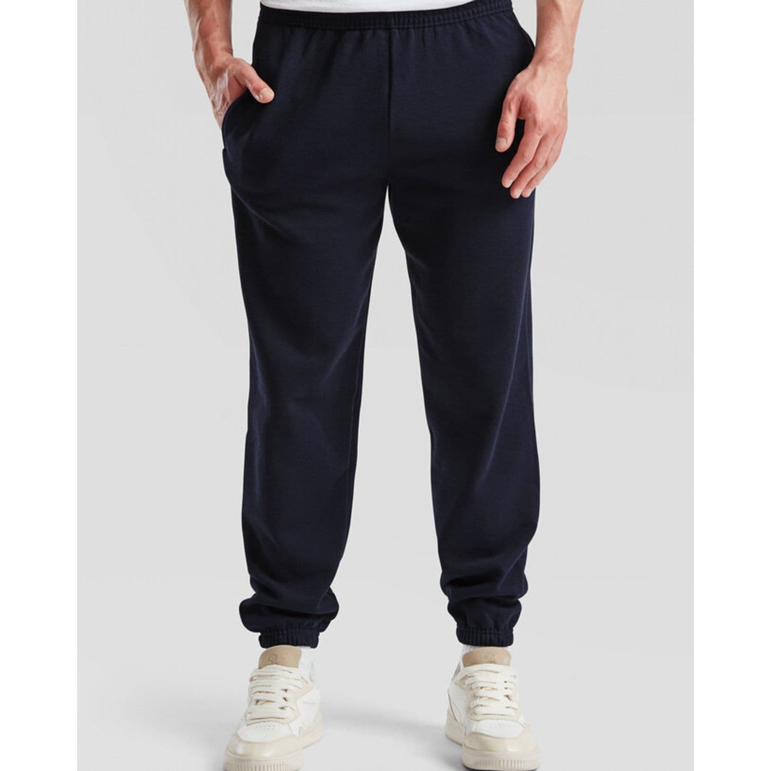 Fruit Of The Loom Classic Elasticated Jog Pants Elasticated Waist Drawcord 80% C