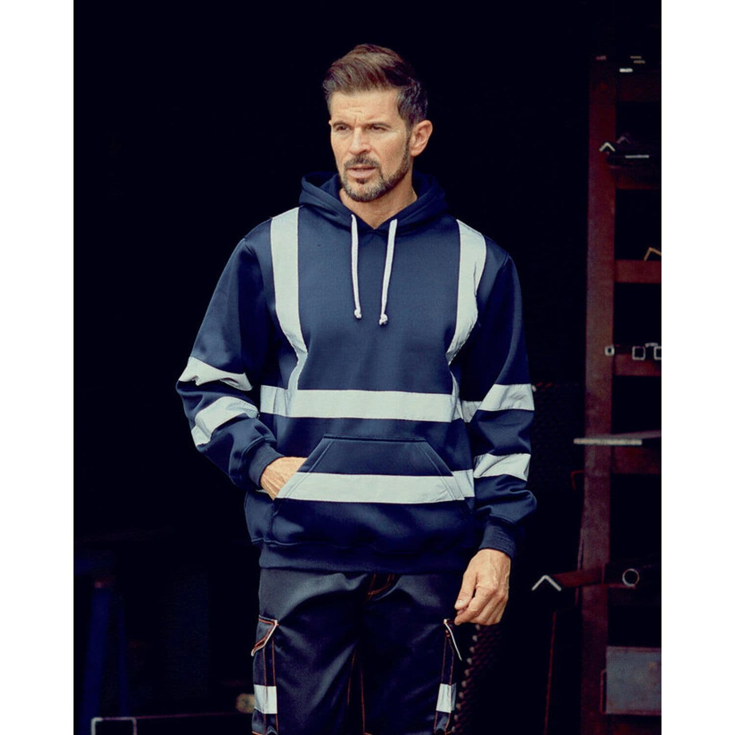 YOKO Hi Vis Pullover Hoodie Conforms to EN ISO20471 Class 3 100% Polyester 280gs