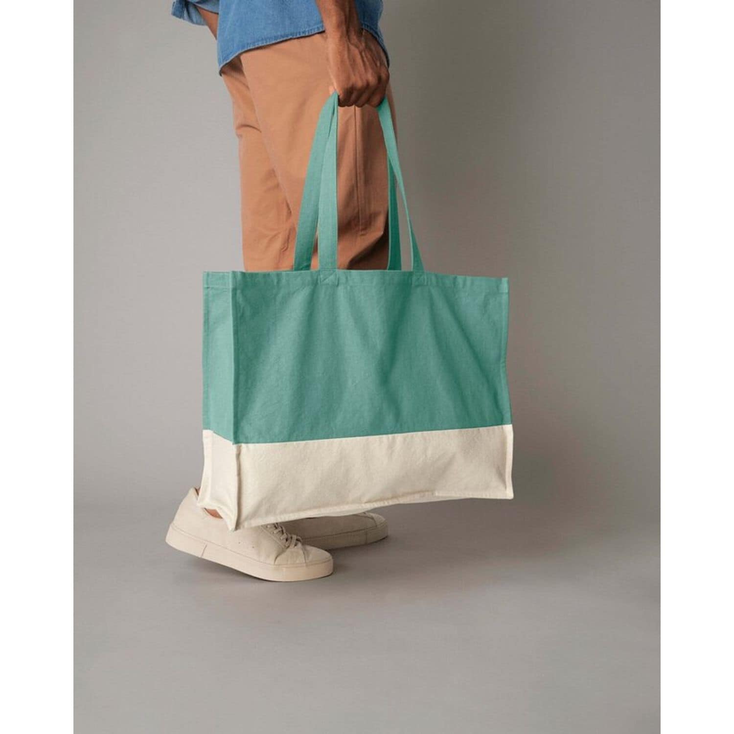 Westford Mill Earthware Organic Contrast Shopper Gots Certified CU811033 100% Or