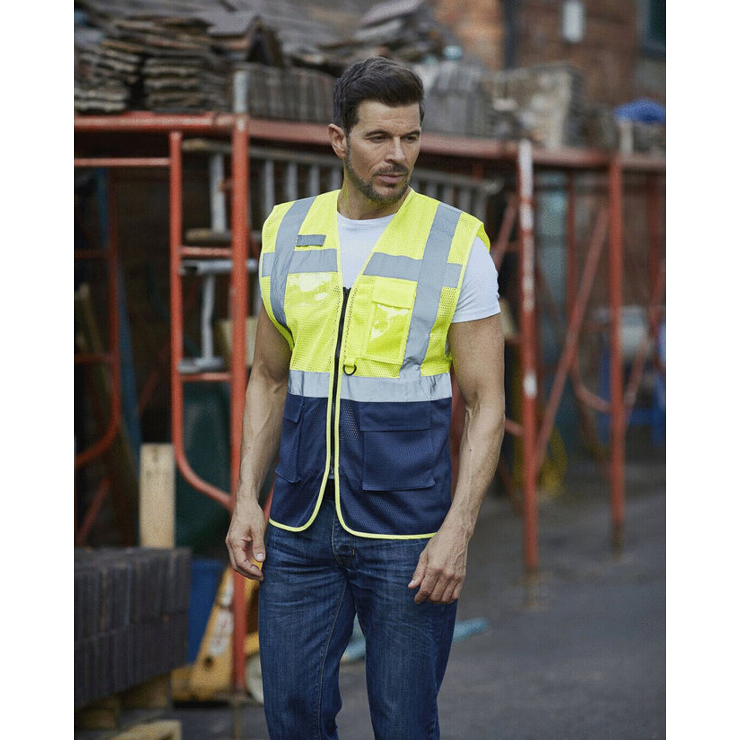 YOKO Executive Open Mesh Waistcoat Conforms American National Standard Ansi/Isea