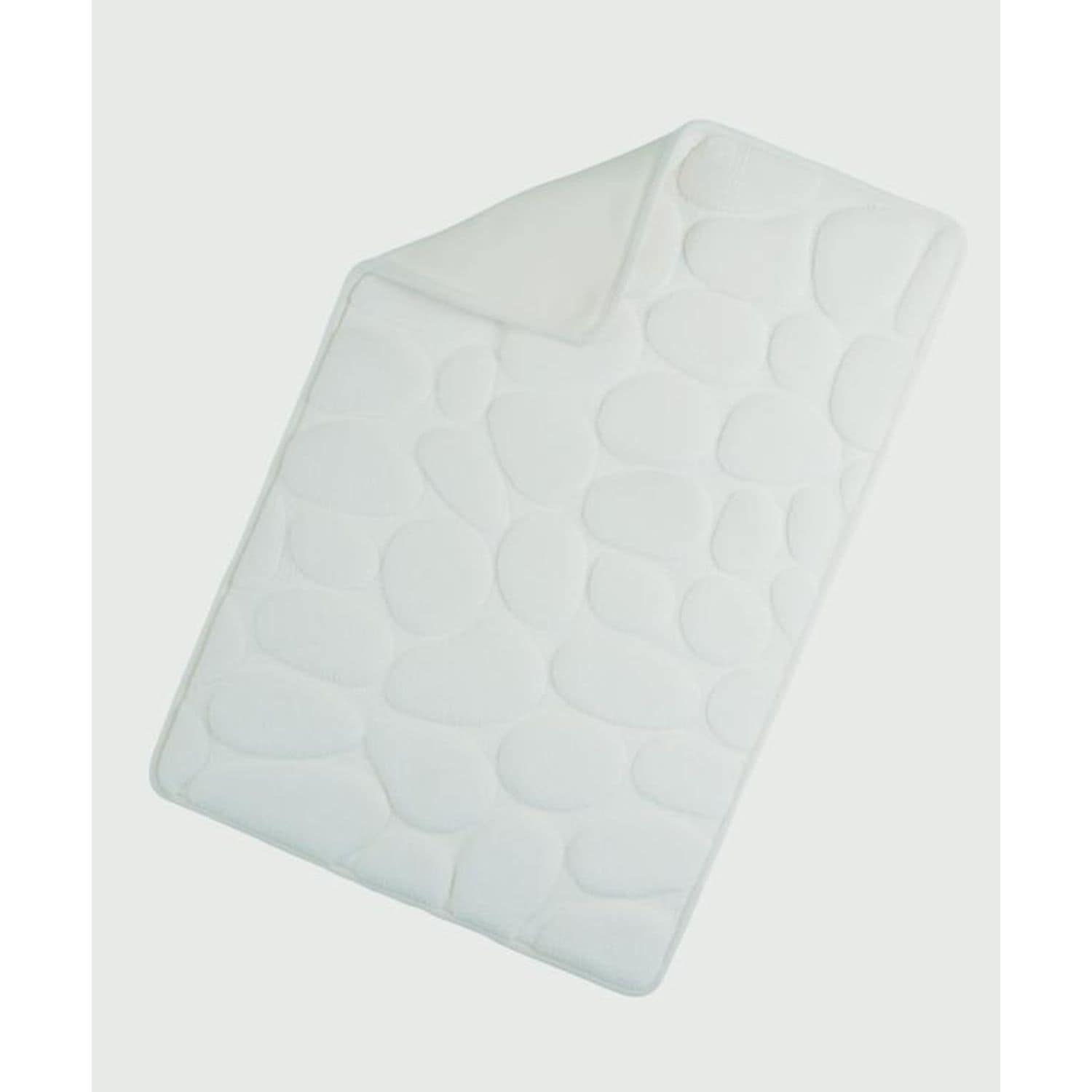Croydex Pebble Memory Foam Bath Mat White