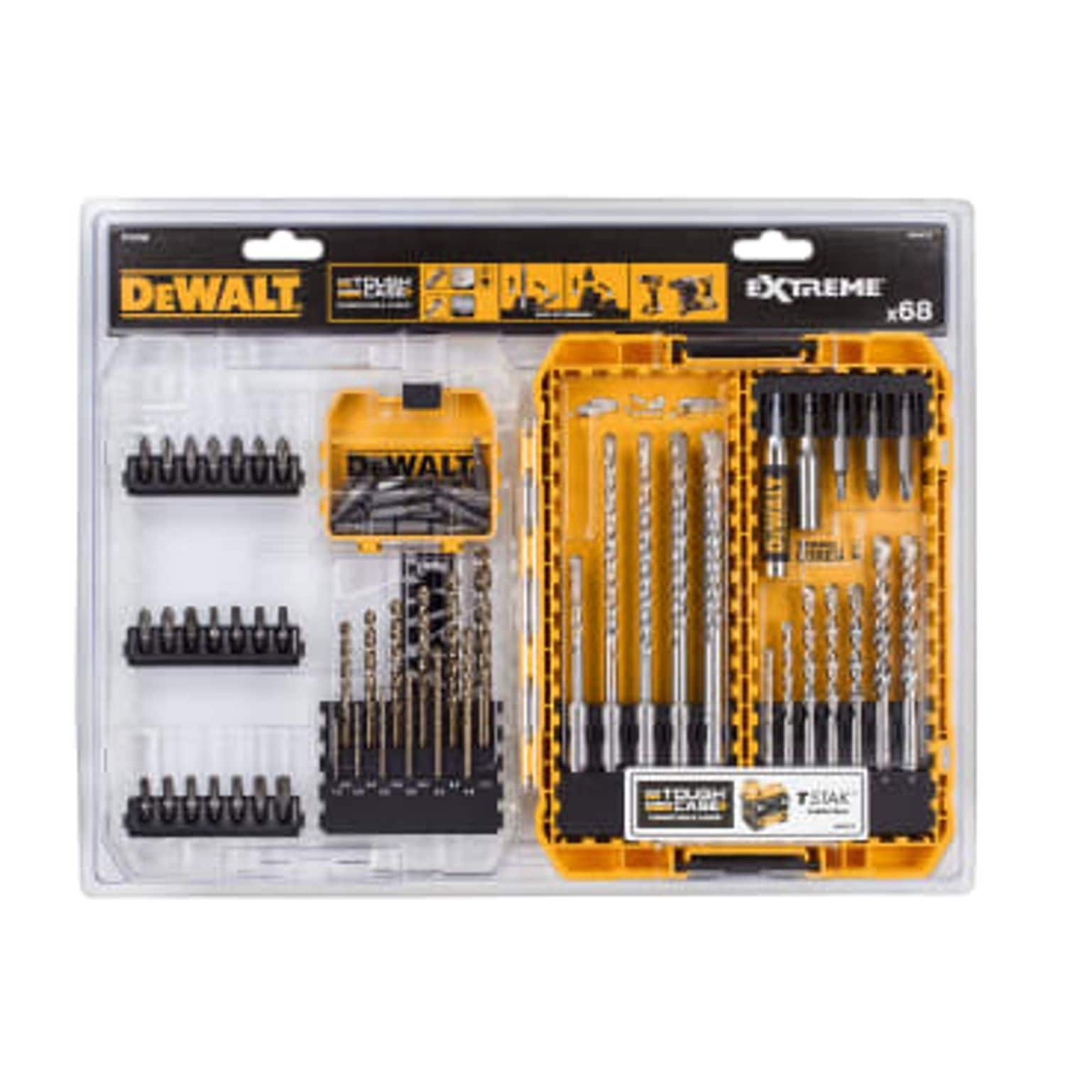 DeWalt DT70760 Mixed Drill & Bit Set 68 Piece - DEWDT70760QZ