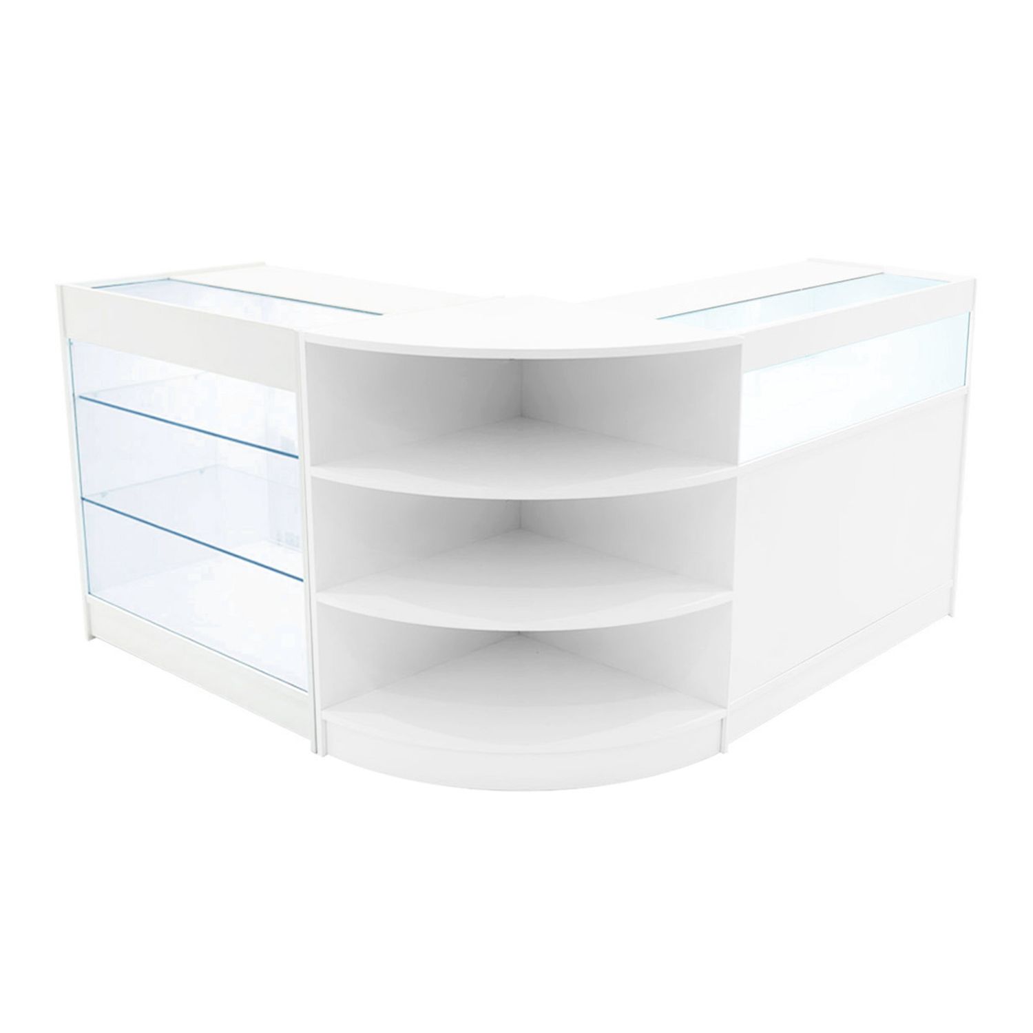 MonsterShop Demeter LED Shop Counter Set K900 B900 & LM60  White