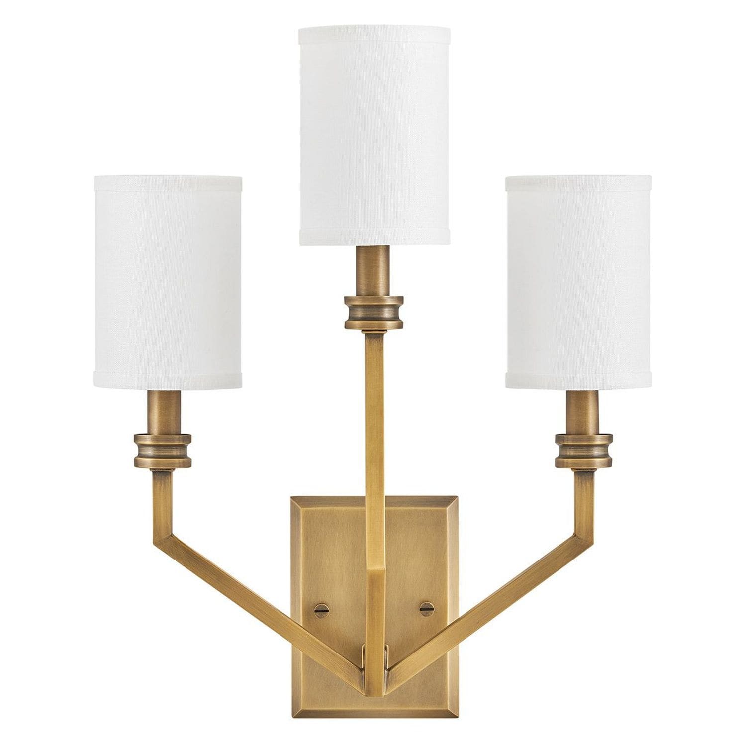 Elstead Lighting Hinkley Moore Candle Wall Lamp Traditional Heritage Brass Ivory