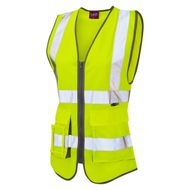 Lynmouth ISO 20471 Class 2 Superior Women's Waistcoat Hi-Vis Yellow