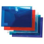 Popper Wallet Polypropylene A4