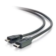 C2g USB-C to Micro B Cables - Black