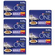 One Adult Cat Food Chicken and Beef 8x85g