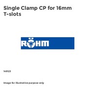 Single Clamp CP for T-Slots