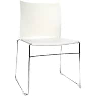 Sled Frame Stacking Chairs Chrome Plated, Pack of 4
