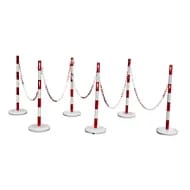 Barrier Post Set with Chain