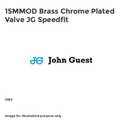 Brass Chrome Plated Valves JG Speedfit