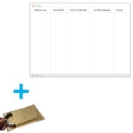 Scrum Board Dry Wipe Mobile Magnetic Display