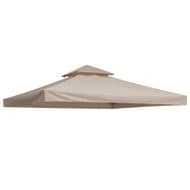 3m Gazebo Top Cover Double Tier Canopy Replacement Roof