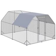 Chicken Run with Roof, Walk-In Chicken Coop, Hen House Duck Pen