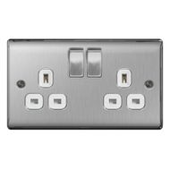 13a 2 Gang Switch Sockets