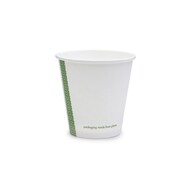 Hot Cup 6oz Single Wall Compostable White, Pack of 1000