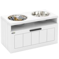 Raised Dog Bowls with Slow Feeder