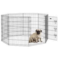 8-Panel DIY Dog Pens with Door for Indoor/Outdoor Use