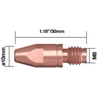 1.0mm Contact Tip M8 CU CR ZR - B4015-10