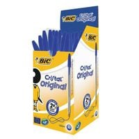 Bic Cristal Original Ballpoint Medium Blue Pens 50's