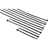 Black Cable Ties 4.8mm Assorted, Pack of 500