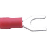 4.00mm Fork Terminal, Pack of 100 Red